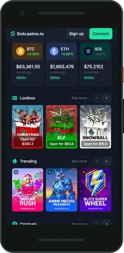 Solana casino login